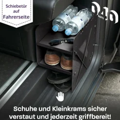 040 Parts Black Schuhregal - VW T5 T6 T6.1