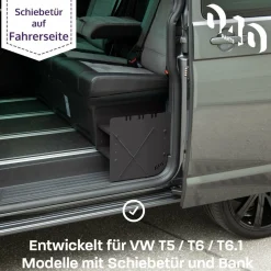 040 Parts Black Schuhregal - VW T5 T6 T6.1