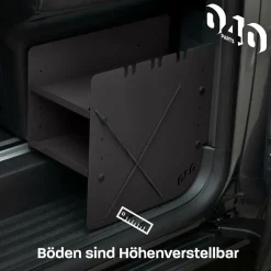 040 Parts Black Schuhregal - VW T5 T6 T6.1