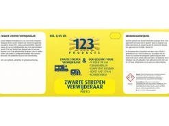 123 Products schwarze Streifenentferner