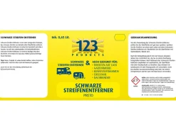 123 Products schwarze Streifenentferner