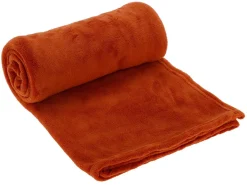 150 x 125 cm Fleece Decke - Rusty Orange