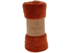 150 x 125 cm Fleece Decke - Rusty Orange