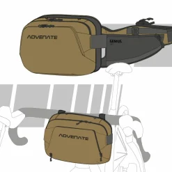 Advenate Genius Hüfttasche und Fahrradtasche – Schwarz