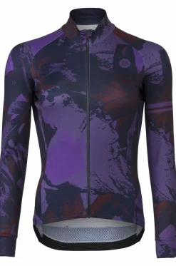 AGU Performance Flower Langarm Damen Trikot - Purple