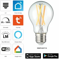 Alecto SMARTLIGHT110 Smart-LED-Glühlampe