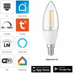 Alecto SMARTLIGHT130 Smart-LED-Glühlampe