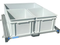 Aluminium Schiebeframe 80x60 cm mit 3 offenen Boxen