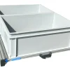 Aluminium Schiebeframe 80x60 cm mit 2 offenen Boxen
