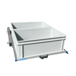 Aluminium Schiebeframe 80x60 cm mit 2 offenen Boxen