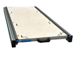 Aluminium Schiebegestell Camper 120x40 cm mit 9 mm Multiplex