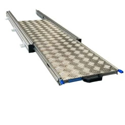 Aluminium 120x30 cm Camper Schiebegestell mit Riffelblech