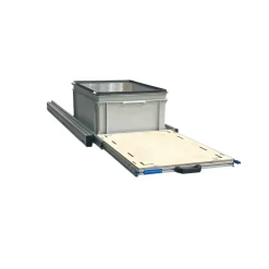 Aluminium 120x40 cm Heckauszug - 1 Box mit Deckel und Multiplex