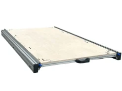 Aluminium-Heckauszug 120 x 60 cm mit 9 mm Multiplex Platte
