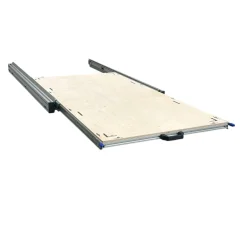 Aluminium-Heckauszug 120 x 60 cm mit 9 mm Multiplex Platte