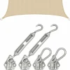 AMANKA 3 x 2 atmungsaktives UV Sonnensegel - Beige