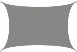 AMANKA 2 x 3 wasserabweisendes Polyester Sonnensegel - Grey