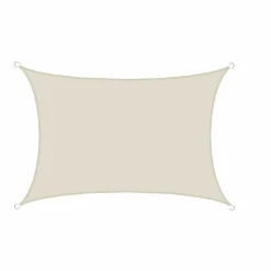 AMANKA 3 x 4 wasserabweisendes Polyester Sonnensegel - Beige