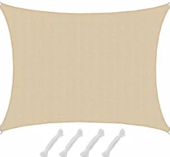 AMANKA 1,5x2m beiges HDPE wasserdurchlässiges Schattennetz
