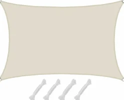 AMANKA 1x2m beiges Polyester wasserdichtes Schattennetz
