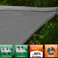 AMANKA 5x3m graues HDPE wasserdurchlässiges Schattennetz