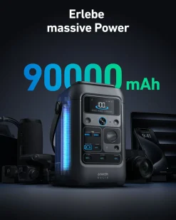 Anker SOLIX C300X DC Powerstation mit PS60 Solarpanel