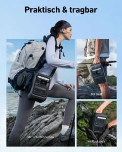 Anker SOLIX C300X Powerstation mit PS60X Solarpanel