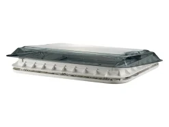 AOYI Skylight LED 70x50 cm dachluke mit dauerbelüftung - Smoke