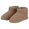 Apollo Damen Teddy Pantoffeln - Taupe