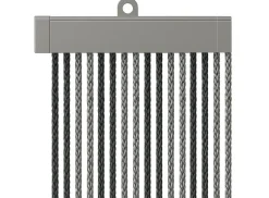 Arisol Kordelvorhang 190 x 60 - Anthracite/Grey
