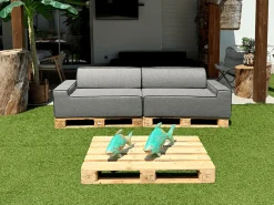 ARKO Doppel-Modulsofa - 240x80cm Grau