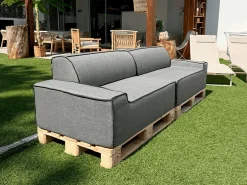 ARKO Doppel-Modulsofa - 240x80cm Grau