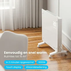 Auronic 1000 Watt Glasplattenheizung - White