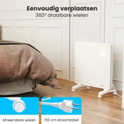 Auronic 1000 Watt Glasplattenheizung - White