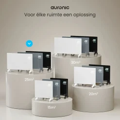 Auronic 2000 Watt Glasplattenheizung - Grey