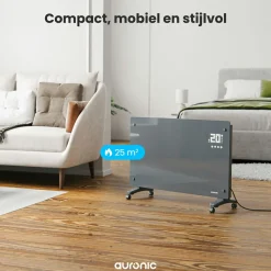 Auronic 2000 Watt Glasplattenheizung - Grey