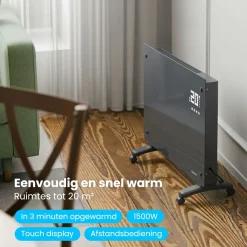 Auronic 1500 Watt Glasplattenheizung - Grey