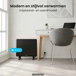 Auronic 1000 Watt Konvektorheizung - Black