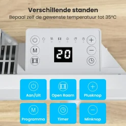 Auronic 1000 Watt Konvektorheizung - White
