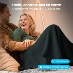 Auronic 200 x 180 cm Elektrische Decke - Anthracite