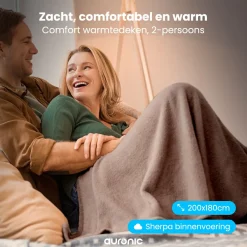 Auronic 200 x 180 cm Elektrische Decke - Taupe