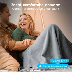Auronic 200 x 180 cm Elektrische Decke - Grey