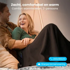 Auronic 200 x 180 cm Elektrische Decke - Brown