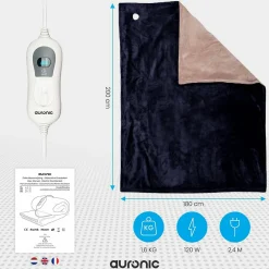 Auronic 2-Personen Elektrische Decke - Night Blue