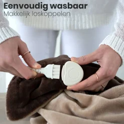 Auronic 1-Personen Elektrische Decke - Brown