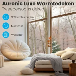Auronic 2-Personen Elektrische Decke - Light Grey