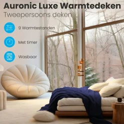 Auronic 2-Personen Elektrische Decke - Blue