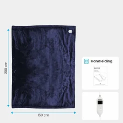 Auronic 2-Personen Elektrische Decke - Blue