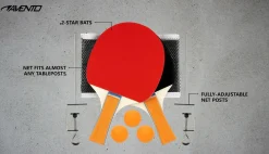 Avento 6-teiliges Tischtennis-Set