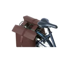 Basil City 28-32 Liter Doppelte Fahrradtasche - Roasted Brown